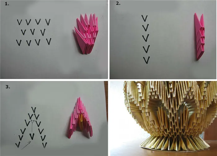 Ваза оригами из модулей: мастер-класс для начинающих с фотографиями и видео-уроком 5