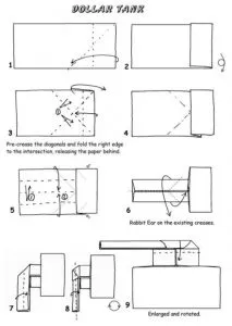 Оригами танк — схемы и подробное описание как изготовить бумажный танк просто и быстро (75 фото) 44