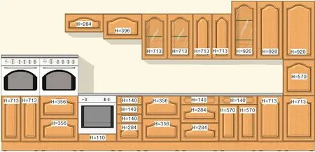 Размеры фасадов для кухни