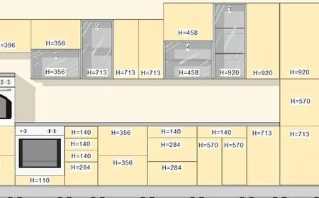 размеры фасадов для кухни