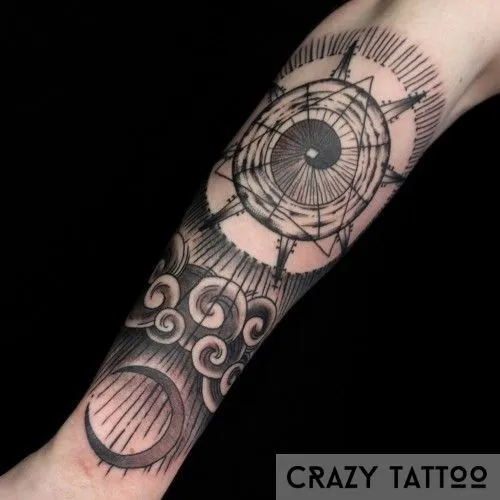 Тату с космосом, CrazyTattoo