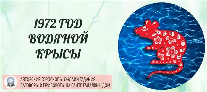  Характер Чёрной Водяной Крысы