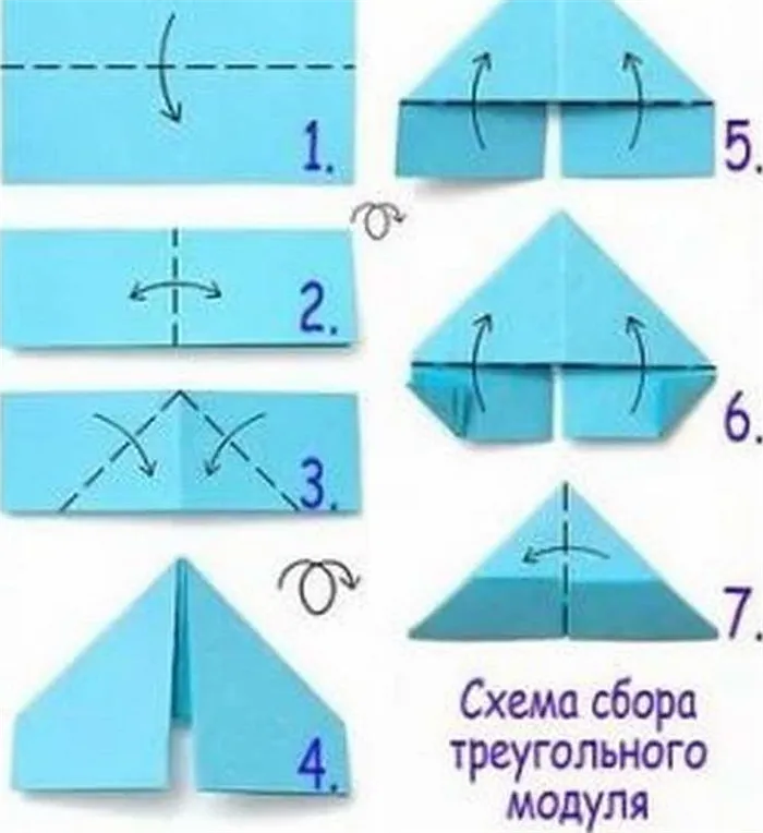 Модульные оригами из бумаги схемы для начинающих