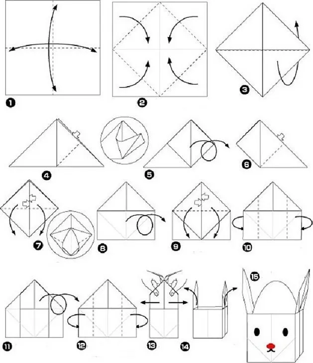 Оригами к пасхе схемы легко