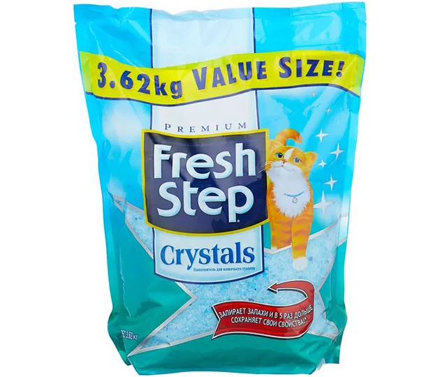 Впитывающий наполнитель Fresh Step Crystals, 3,2 л