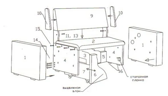 Как разобрать диван для перевозки 9