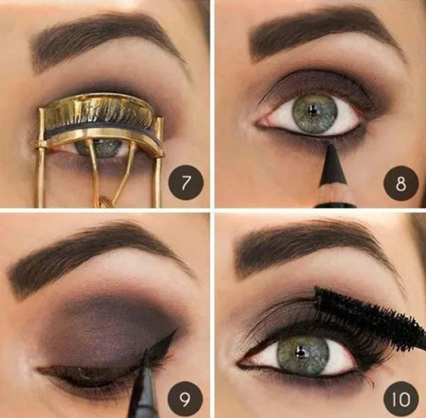 Коричневый smoky eyes