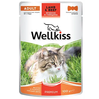 Гранулы корма для кошек Wellkiss