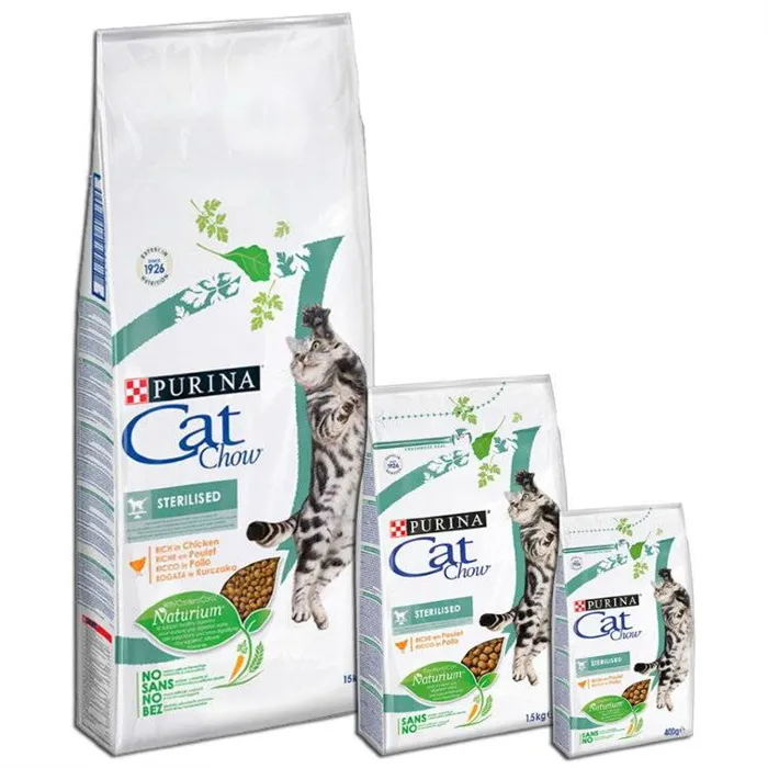 Корм сухой с курицей Purina CAT CHOW (Пурина КЭТ ЧАУ) Special Care Sterilized для стерилизованных кошек и кастрированных котов, 400 гр 16