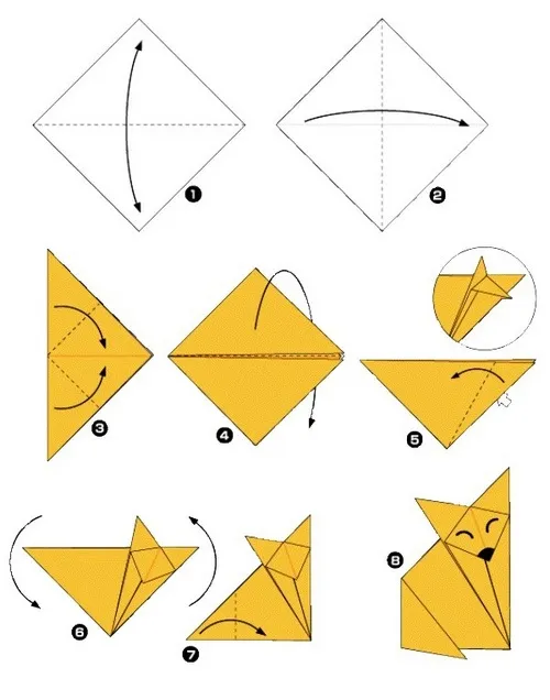 Оригами для детей: простые схемы для начинающих 2